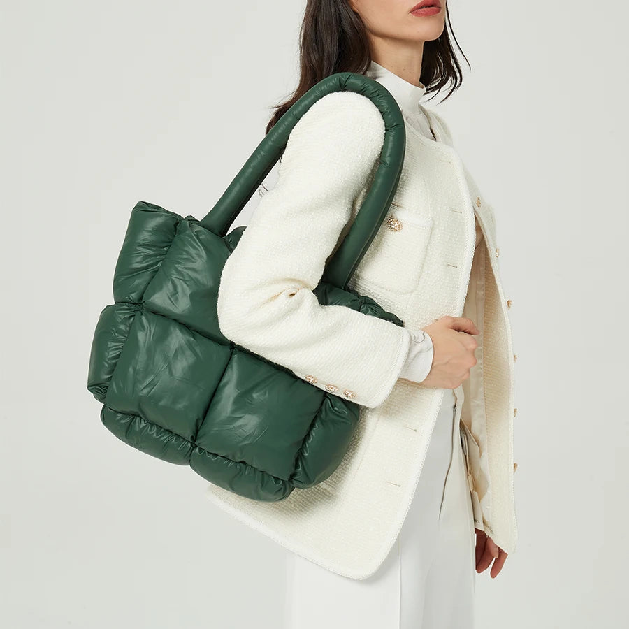 Quilted Luxury Nylon Down Cotton Bag