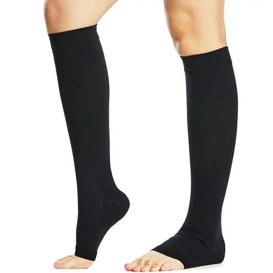 Open Toe Knee High Calf Compression Socks Women & Men - MONLANE