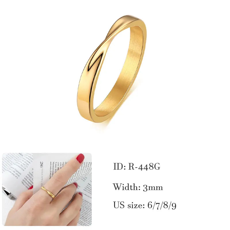 Triple Interlocked Promise Ring
