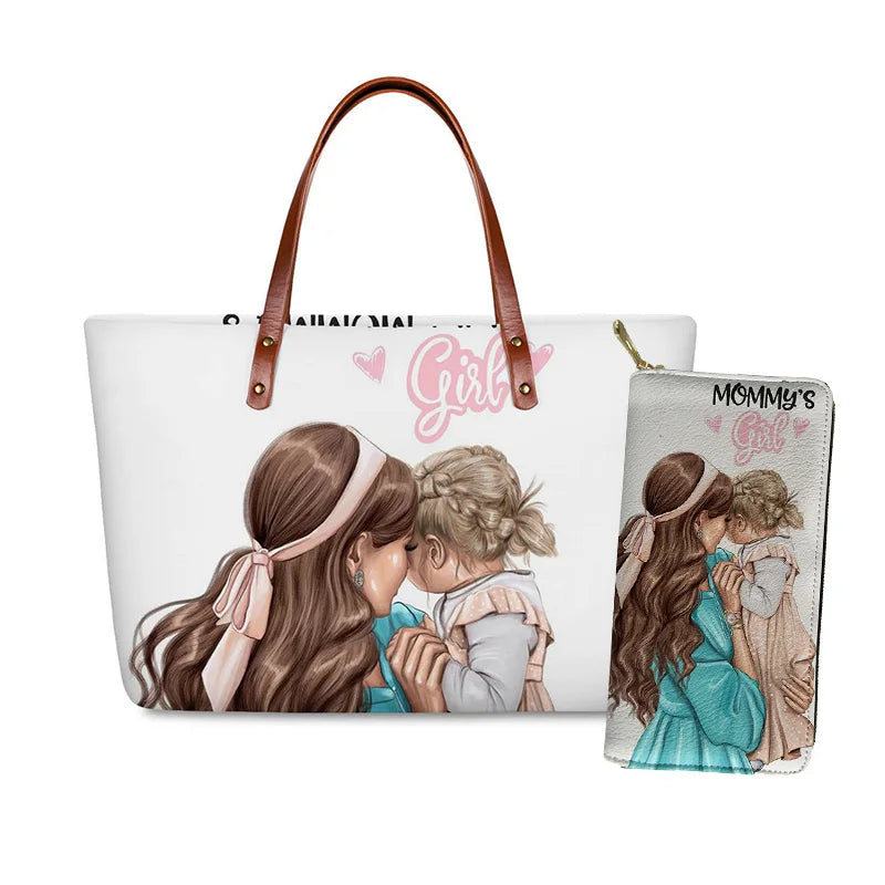 Super Mom Handbag& Wallet Set