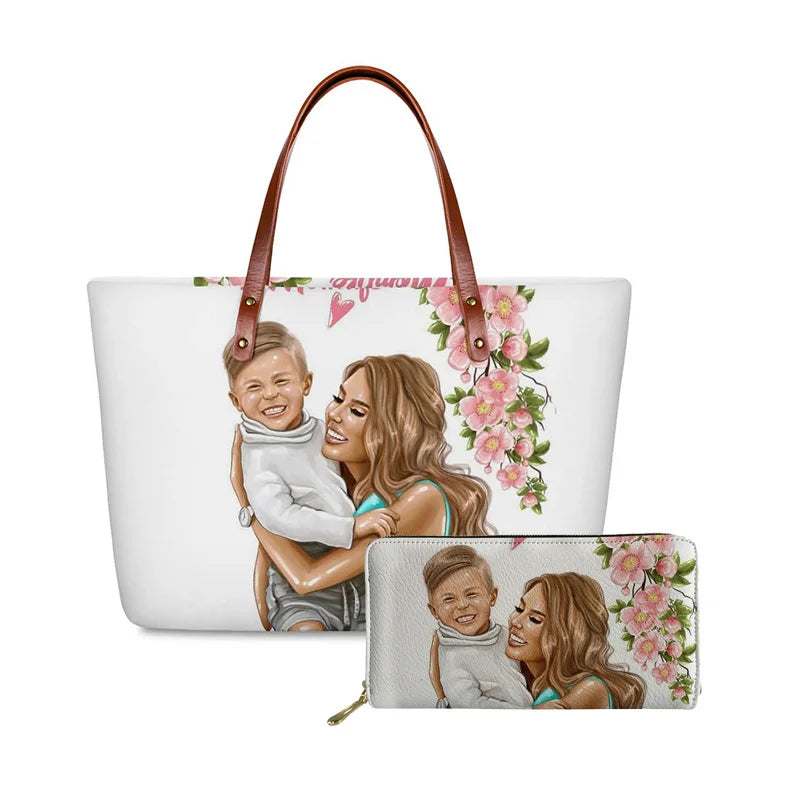 Super Mom Handbag& Wallet Set