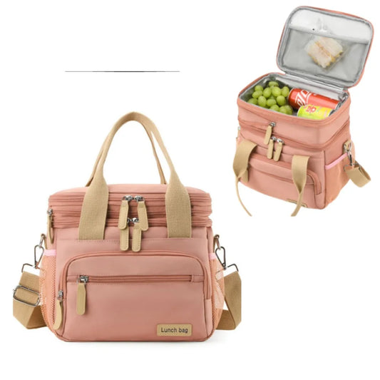 Insulated  Dual Compartment Lunch Box