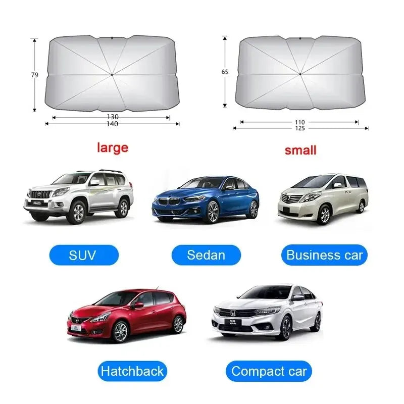 Windshield Folding Front Parasol Umbrella