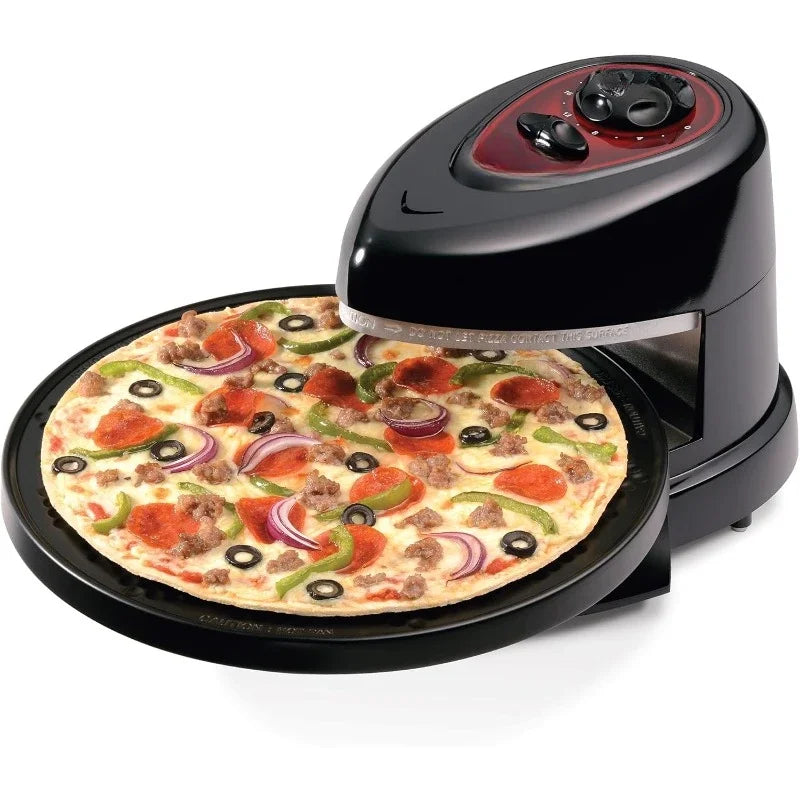 Fast  delivery.Pizzazz Plus Rotating Oven, Black