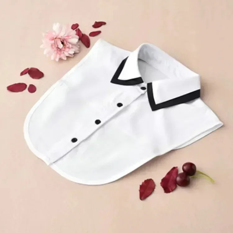 1Pc Solid Color Detachable Shirt