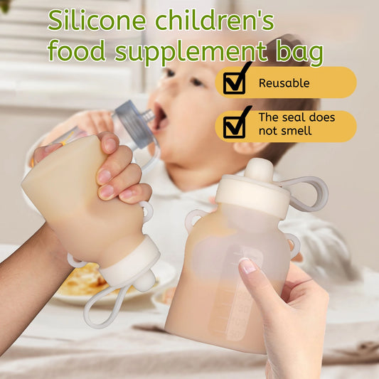 Silicone jam and puree food bag