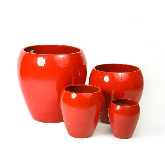 Indoor ceramic flower pots