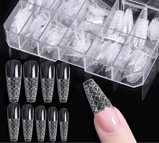 120PCS Press On Glazed Tips