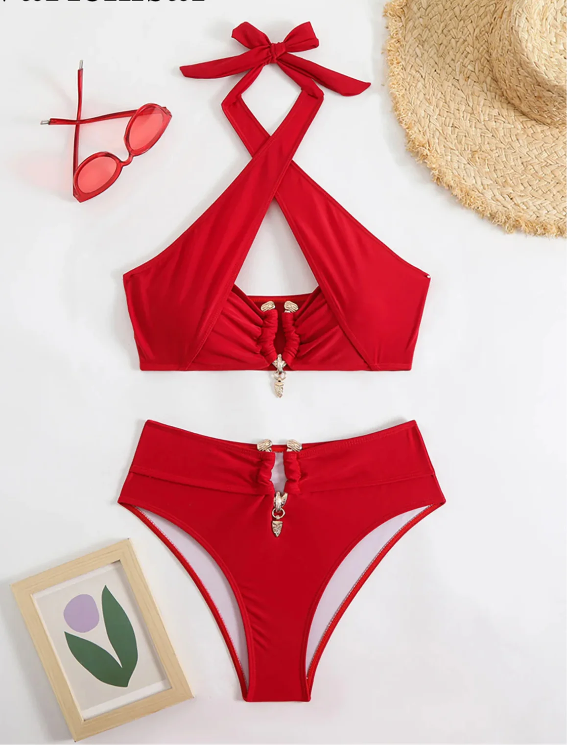 High Waist Two-piece Bikini set