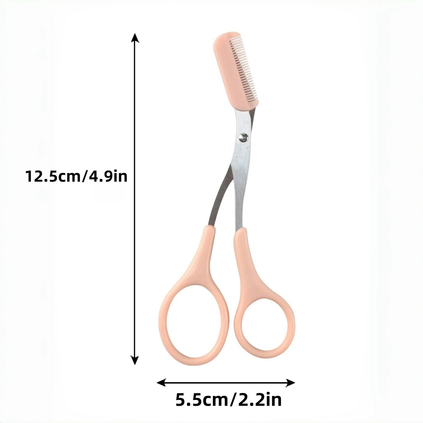 Eyebrow Trimming Scissors with Comb