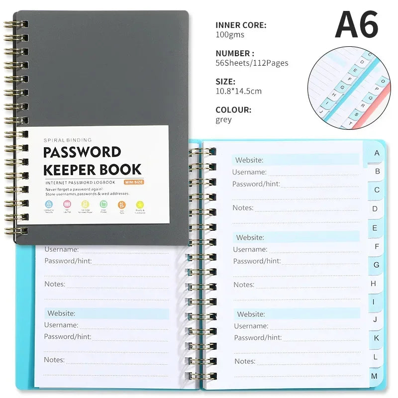 1pc Password Storage Book