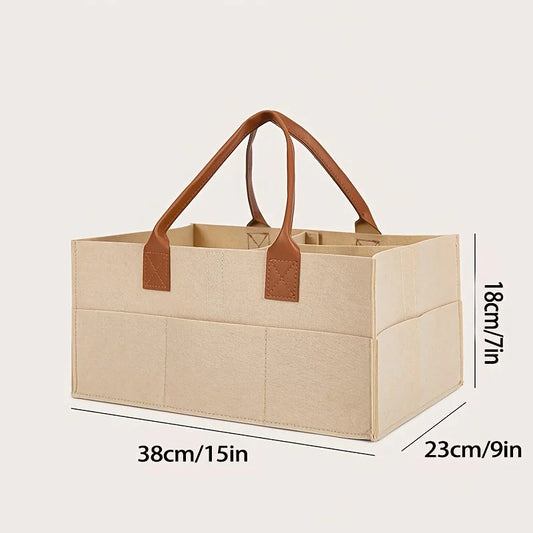 large-capacity foldable diaper storage bag