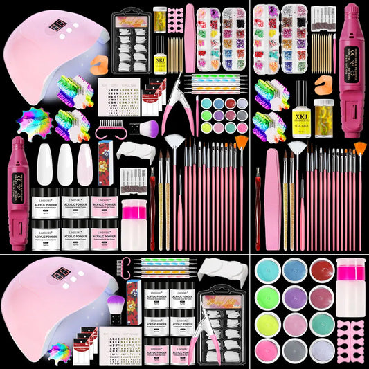 Professional Acrylic Nail Kit with Drill