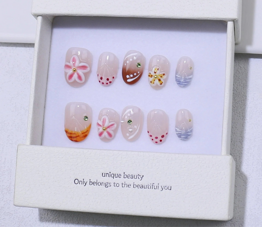 Handcrafted Almond-Shaped French Press-On