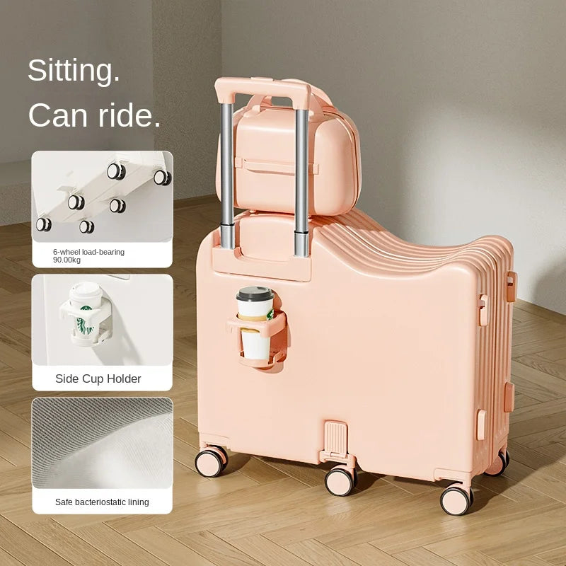 Children's Luggage  Set  with USB Cup Holder