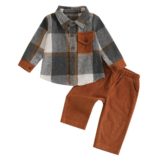 Baby Boy Corduroy Pants Set