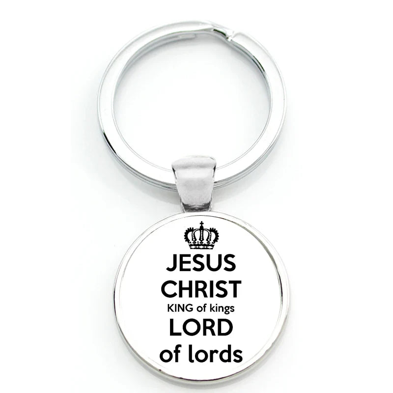 Keychain With Printed Bible Quote