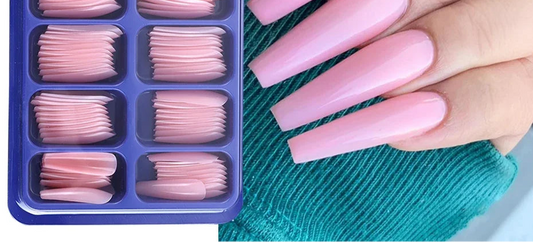 Nude Pink Press On Acrylic Extension