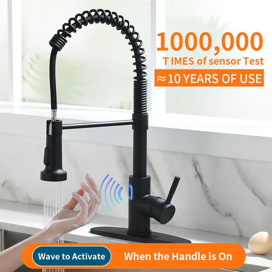 Touchless LED Light Kitchen Sink Faucet - MONLANE