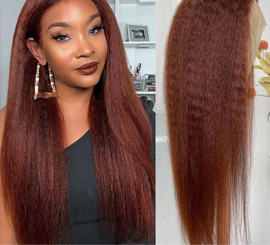 Lace Frontal Kinky Straight Wig