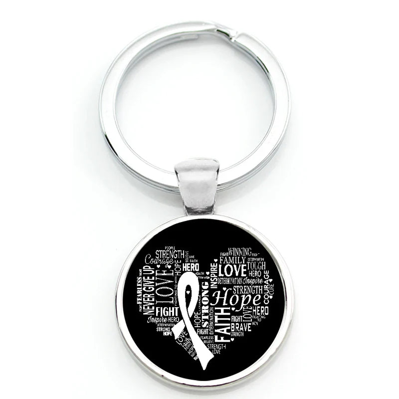 Keychain With Printed Bible Quote