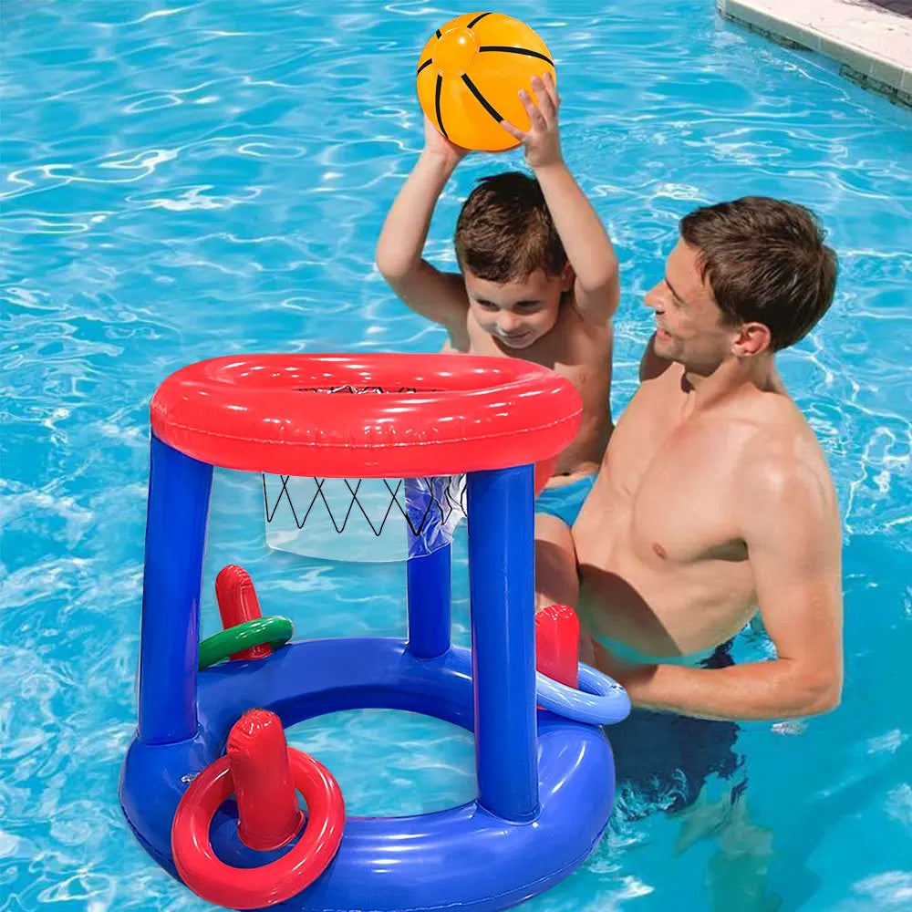Inflatable Pool Basketball Set