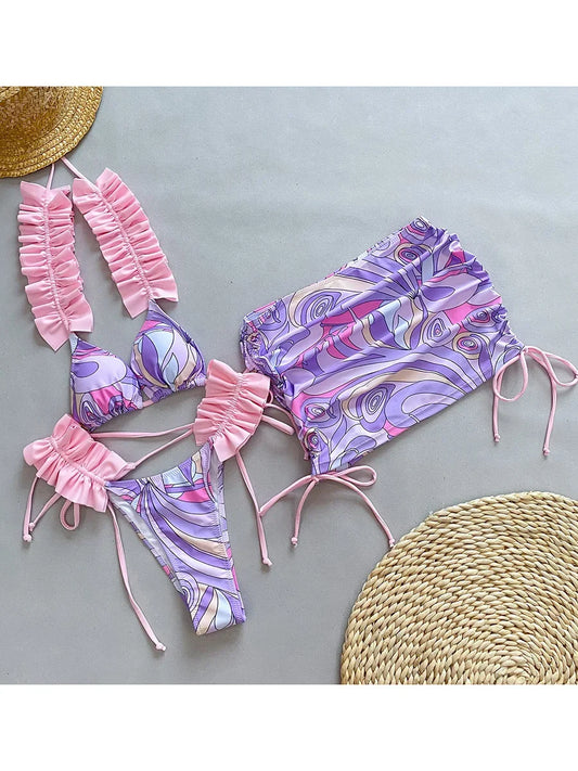 Ruffled Frill Bikini