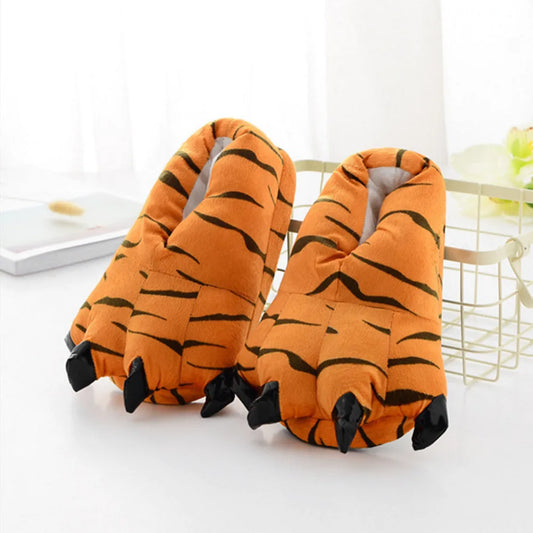 Plush Warm Animal Claw slippers