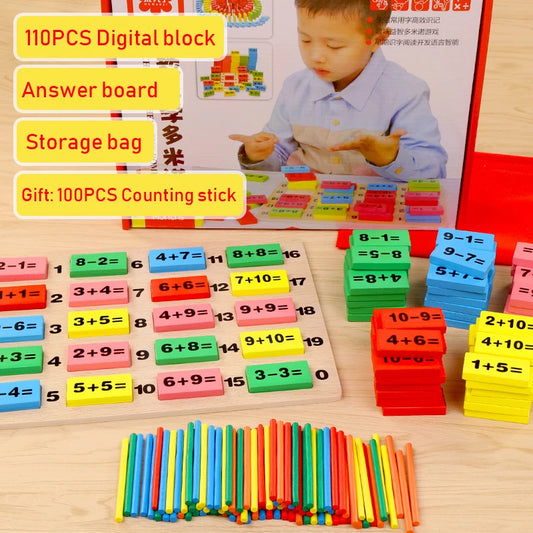 Math Domino Blocks