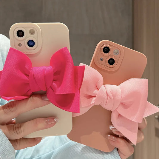 Luxury Cute 3D Bow Matte Phone Case