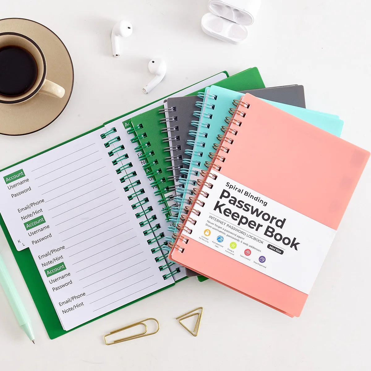 1pc Password Storage Book