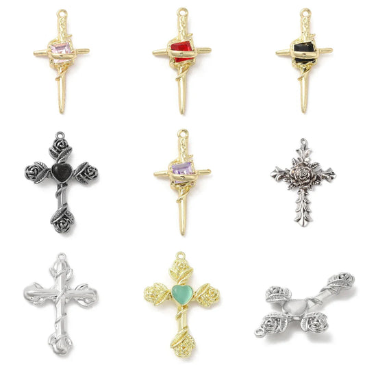 20pcs Cross Pendant Charms
