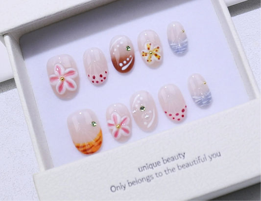 Handcrafted Almond-Shaped French Press-On