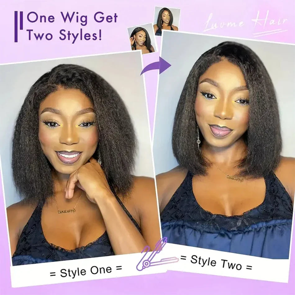 Yaki Straight Wear And Go Glueless Human Wigs - MONLANE