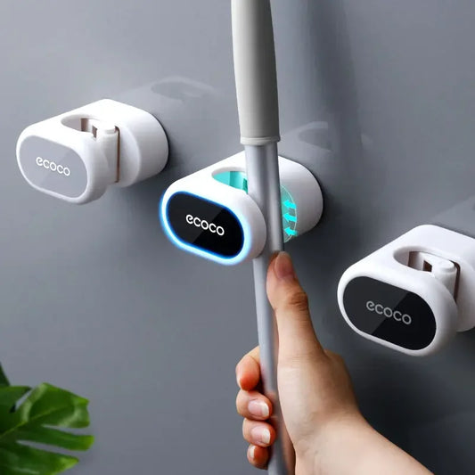 Wall Mounted Mop & broom Rack VIDEO