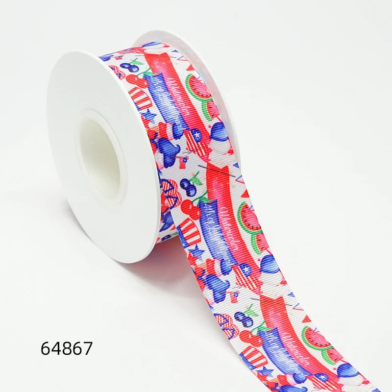 Fourth Of July Printed Ribbons