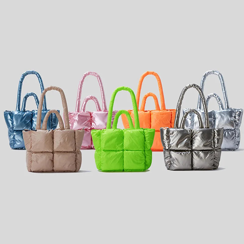 Quilted Luxury Nylon Down Cotton Bag