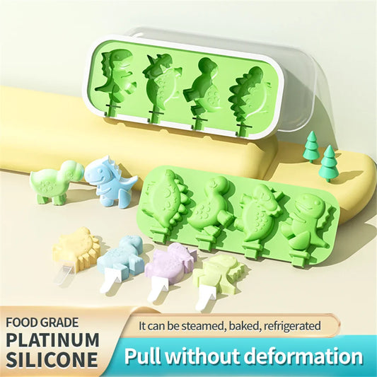 DIY Popsicle Mold Dinosaur Shape