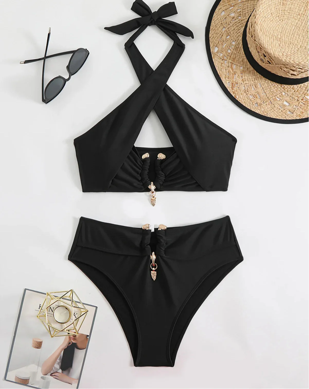 High Waist Two-piece Bikini set