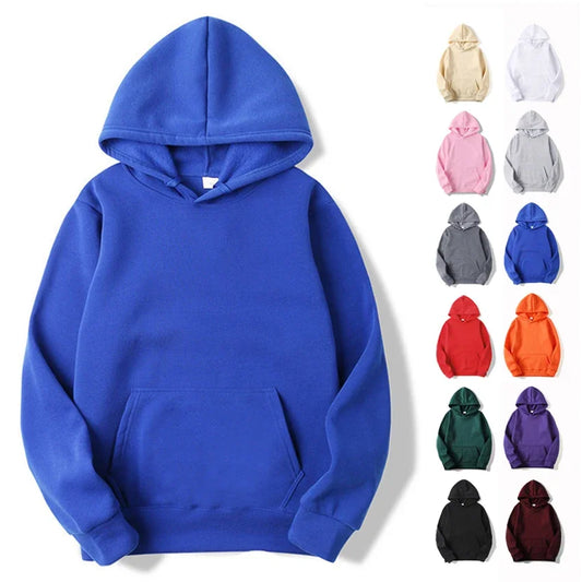 Plain Fleece Men Hoodies