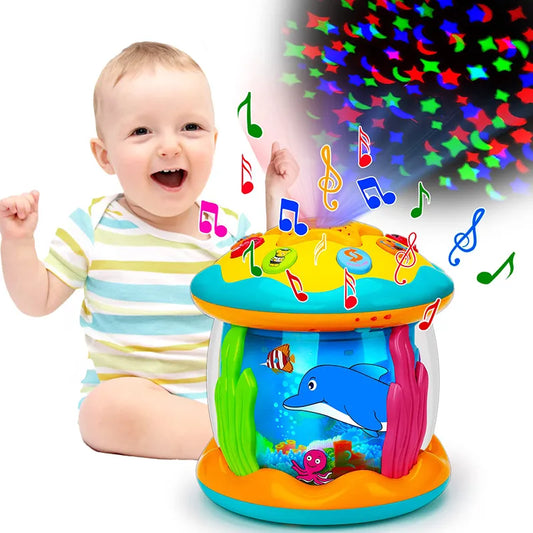Ocean Light Rotary Projector Musical Toy - MONLANE