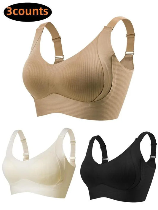 3 Packs Wireless Push Up Bras