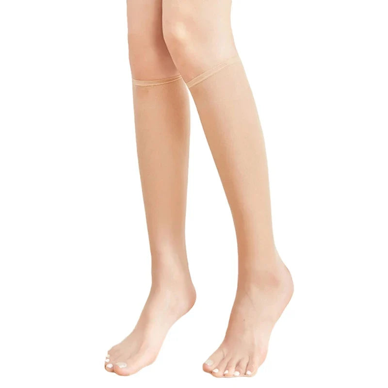 Women Crystal Fiber Silky Knee High Compression stockings - MONLANE