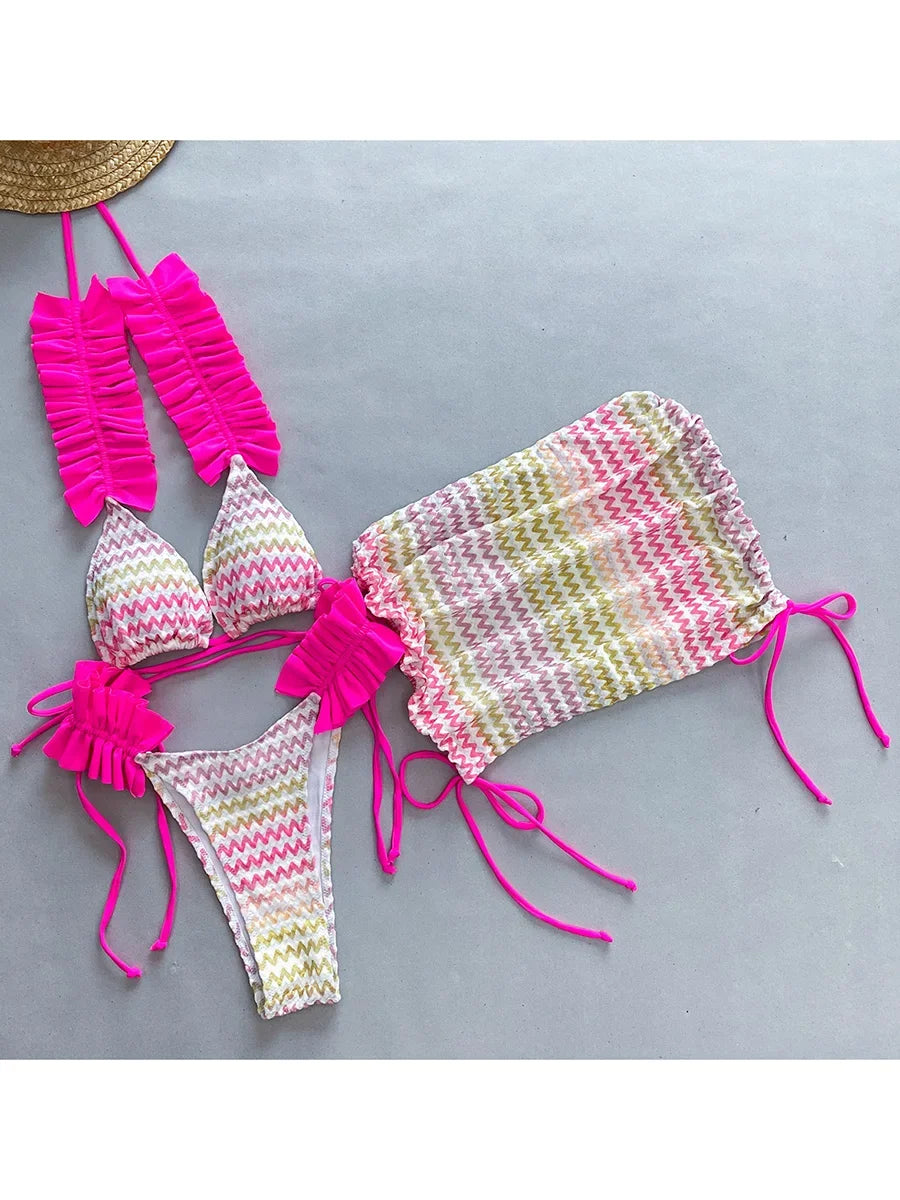 Ruffled Frill Bikini