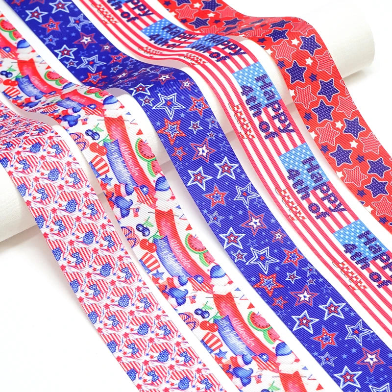 Fourth Of July Printed Ribbons