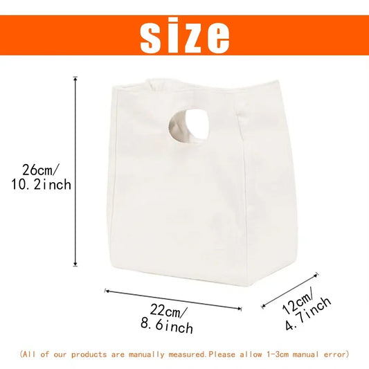 Canvas Tote Thermal Lunch Bag