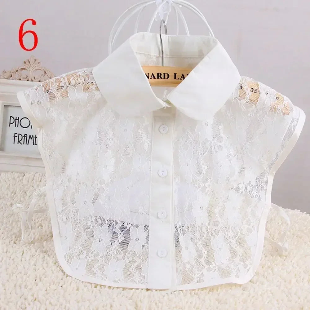 1Pc Solid Color Detachable Shirt