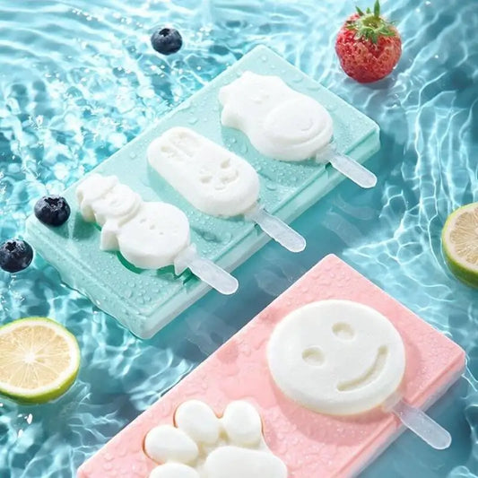 Silicone Ice Cream Mold with Lid and Sticks
