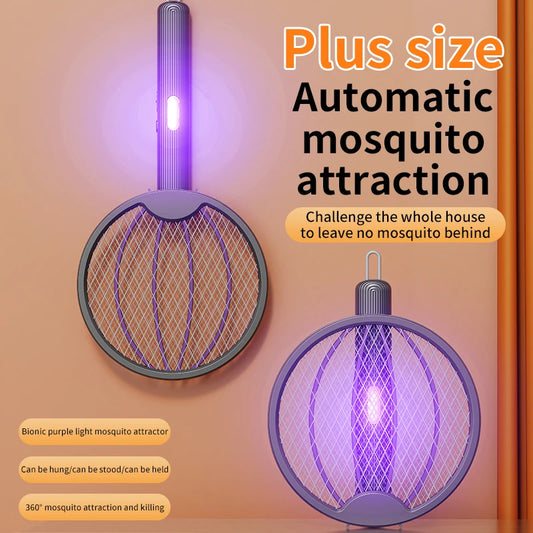 3-in-1 Foldable Electric Mosquito Swatter