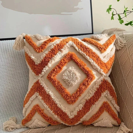 Geometry Embroidered Pillow
